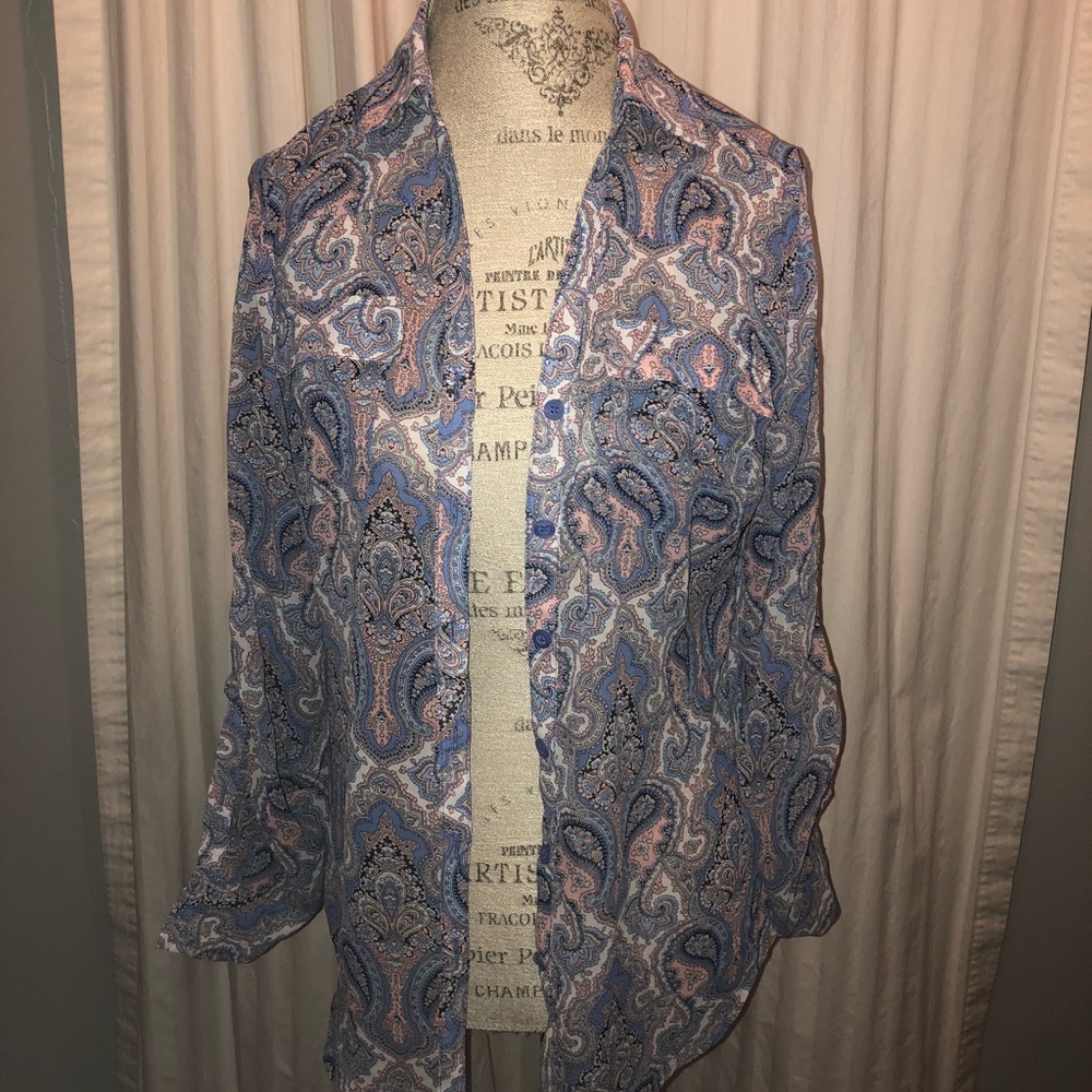 Paisley Print Blouse